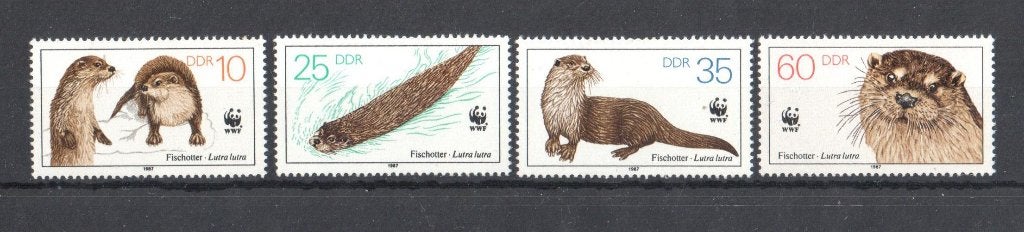 WWF set postzegels van de Visotter, Ophalen of Verzenden, Postfris, Dier of Natuur