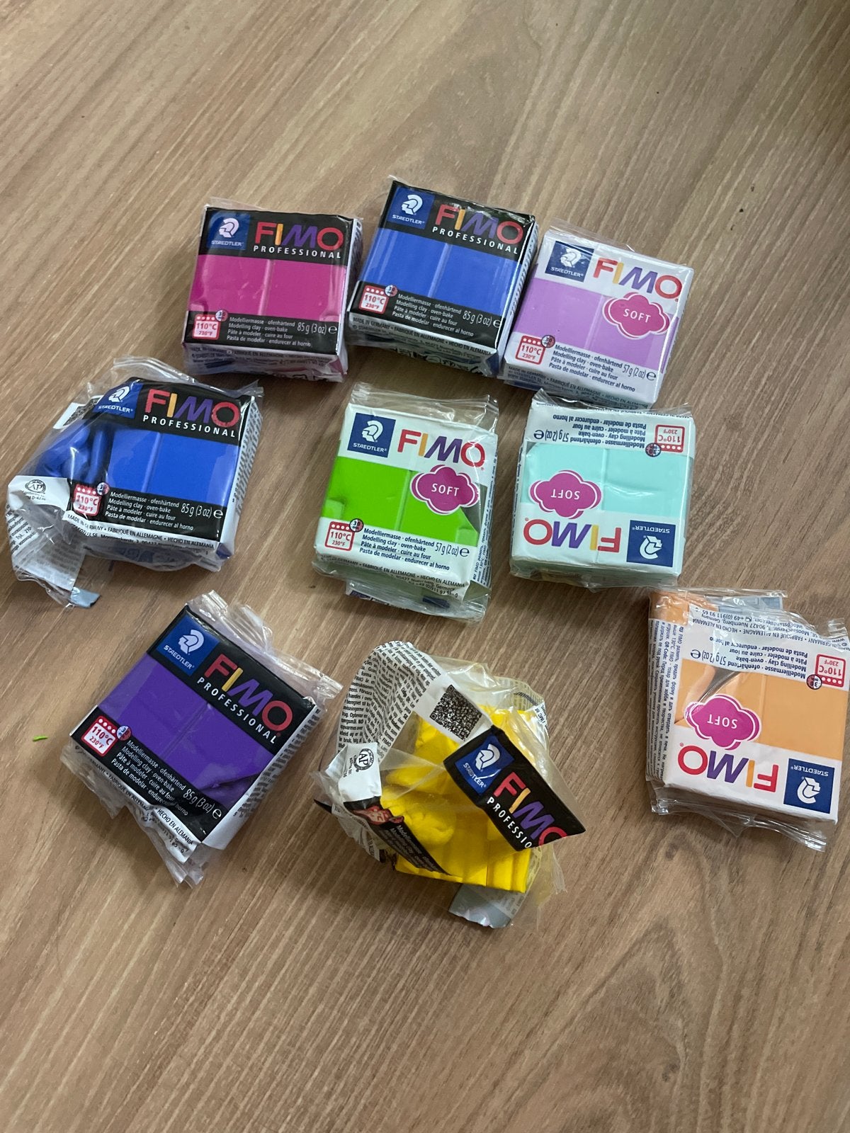 FIMO klei - diverse kleuren en types, Hobby en Vrije tijd, Gebruikt, Meerkleurig, Ophalen of Verzenden, Kunststof