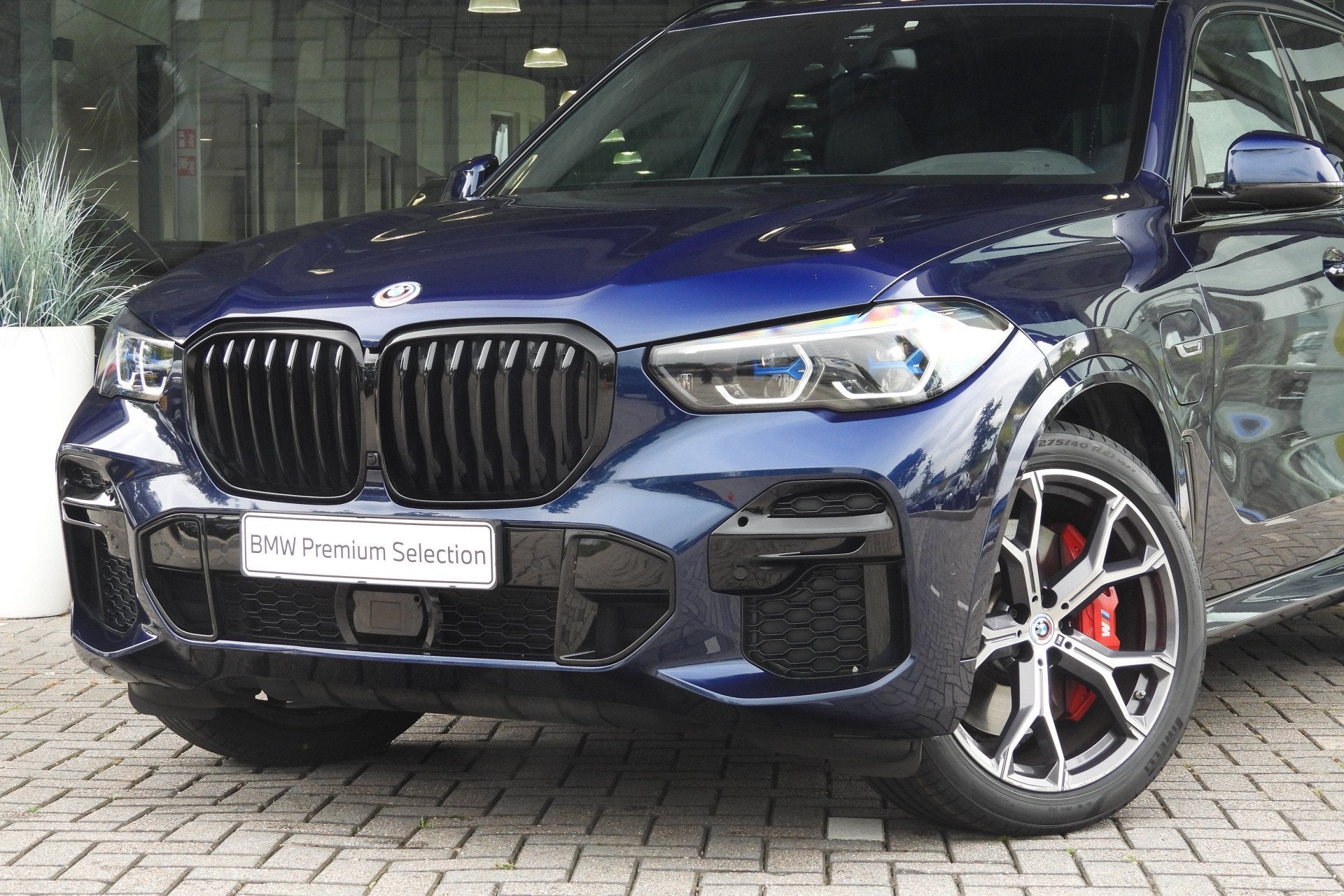 BMW X5 xDrive45e M Sport Automaat / Trekhaak / Panoramadak /, Auto's, BMW, Gebruikt, 394 pk, Met garantie (alle), Blauw