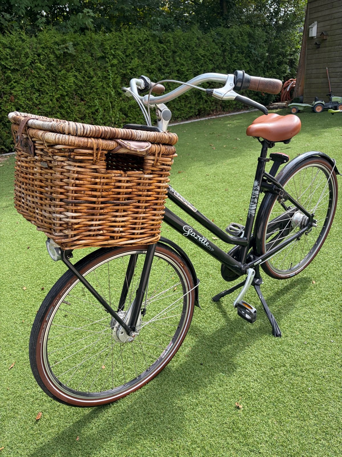 Gazelle Miss Grace met Basil mand, Ophalen, 53 tot 56 cm, Versnellingen, Zo goed als nieuw