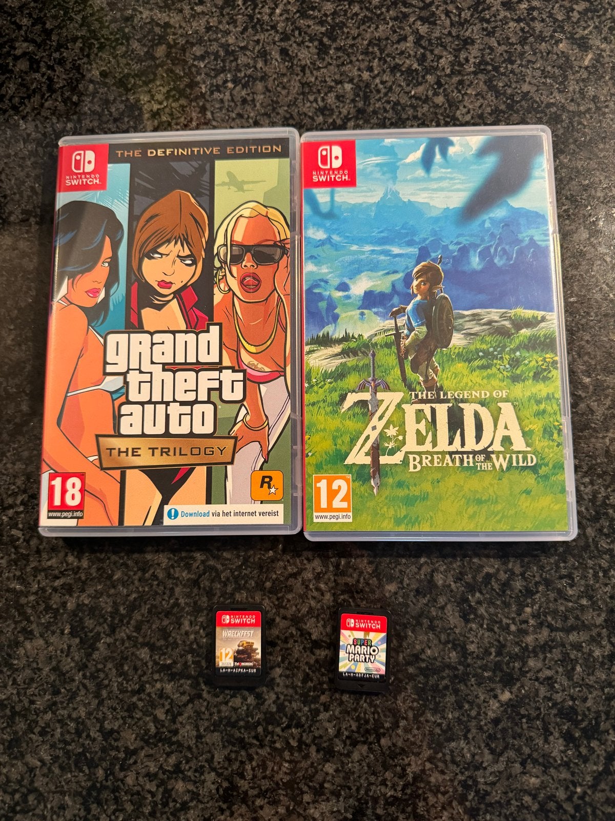 Nintendo Switch Games: GTA, Zelda, Wreckfest, Super Mario Pa, Spelcomputers en Games, Games | Nintendo Switch, Vanaf 18 jaar, Verzenden