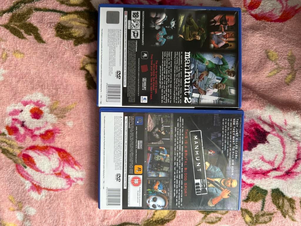 Manhunt 1 & 2 PlayStation 2 - Zeldzame Horror Games, Avontuur en Actie, Gebruikt, Vanaf 18 jaar, 1 speler