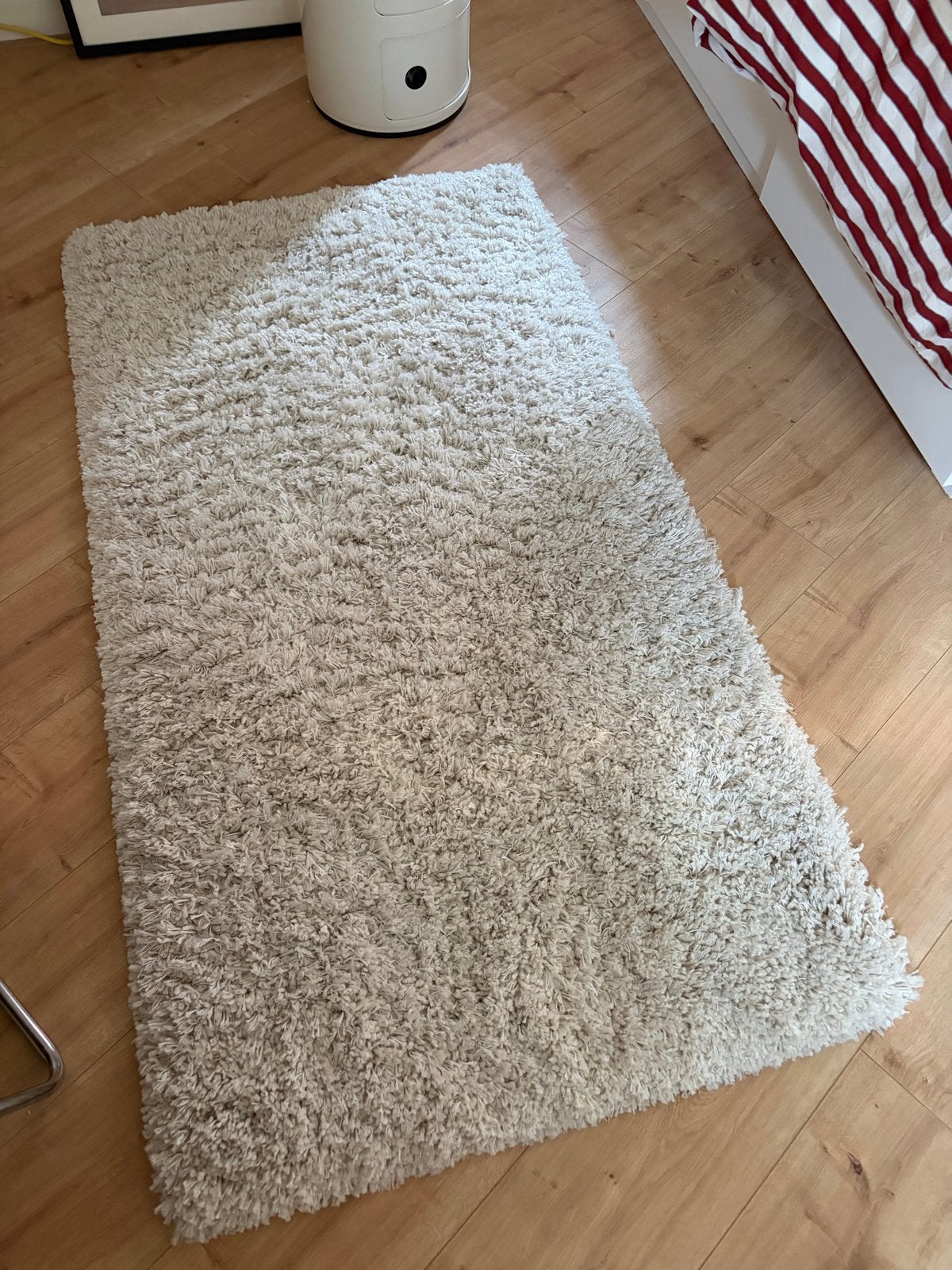IKEA VOLLERSLEV Vloerkleed - Zo goed als nieuw, 100 tot 150 cm, Beige, Zo goed als nieuw, Rechthoekig
