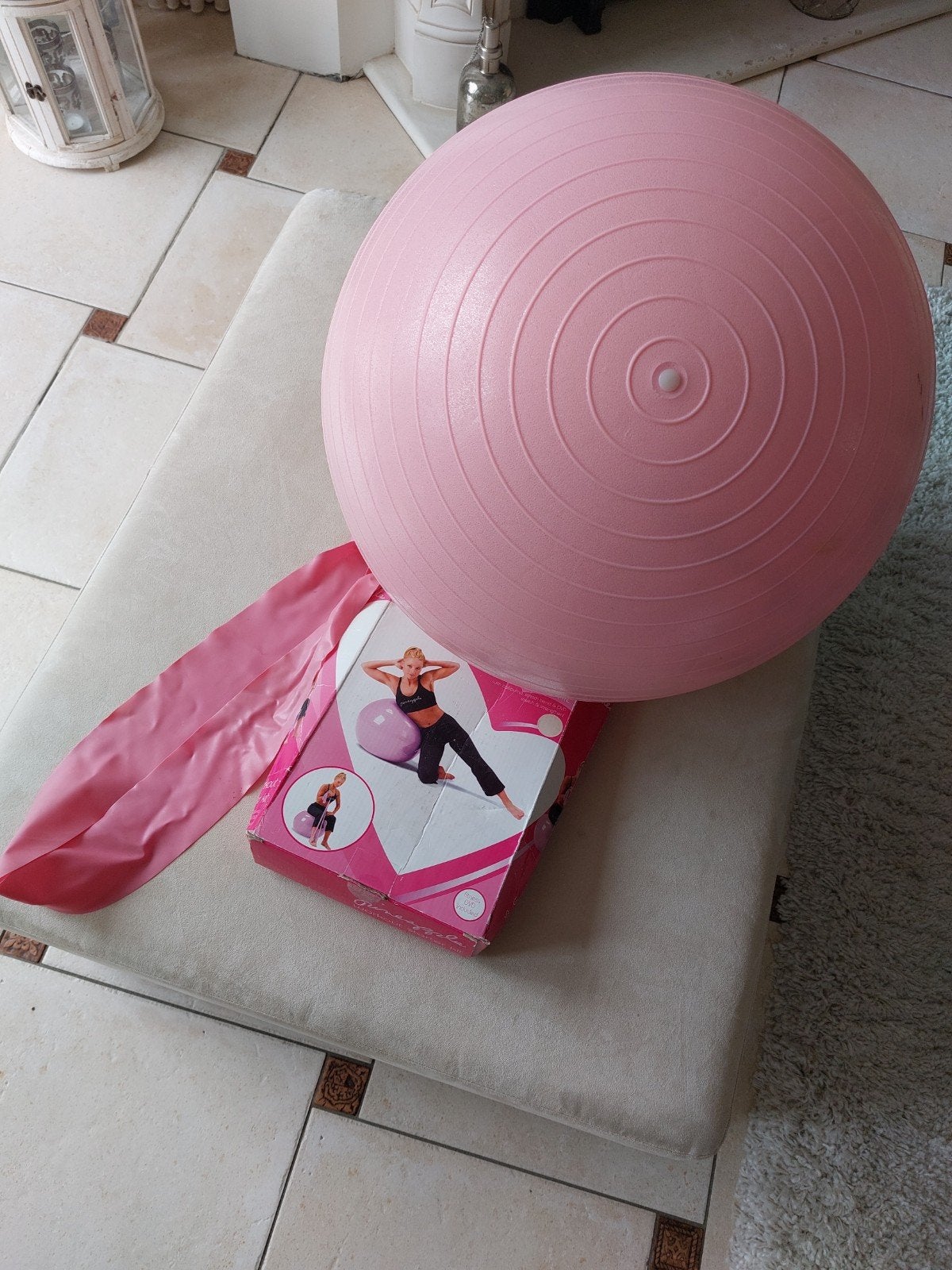 Pineapple workout starter kit, Sport en Fitness, Ophalen of Verzenden, Zo goed als nieuw, Buik, Fitnessbal