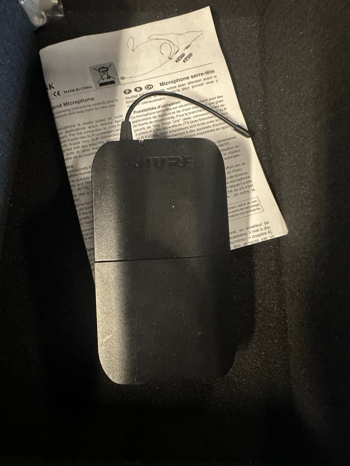 Shure BLX4 Draadloze Headset Ontvanger - Zo goed als nieuw, Muziek en Instrumenten, Ophalen, Duitsland, Geen, Overige typen