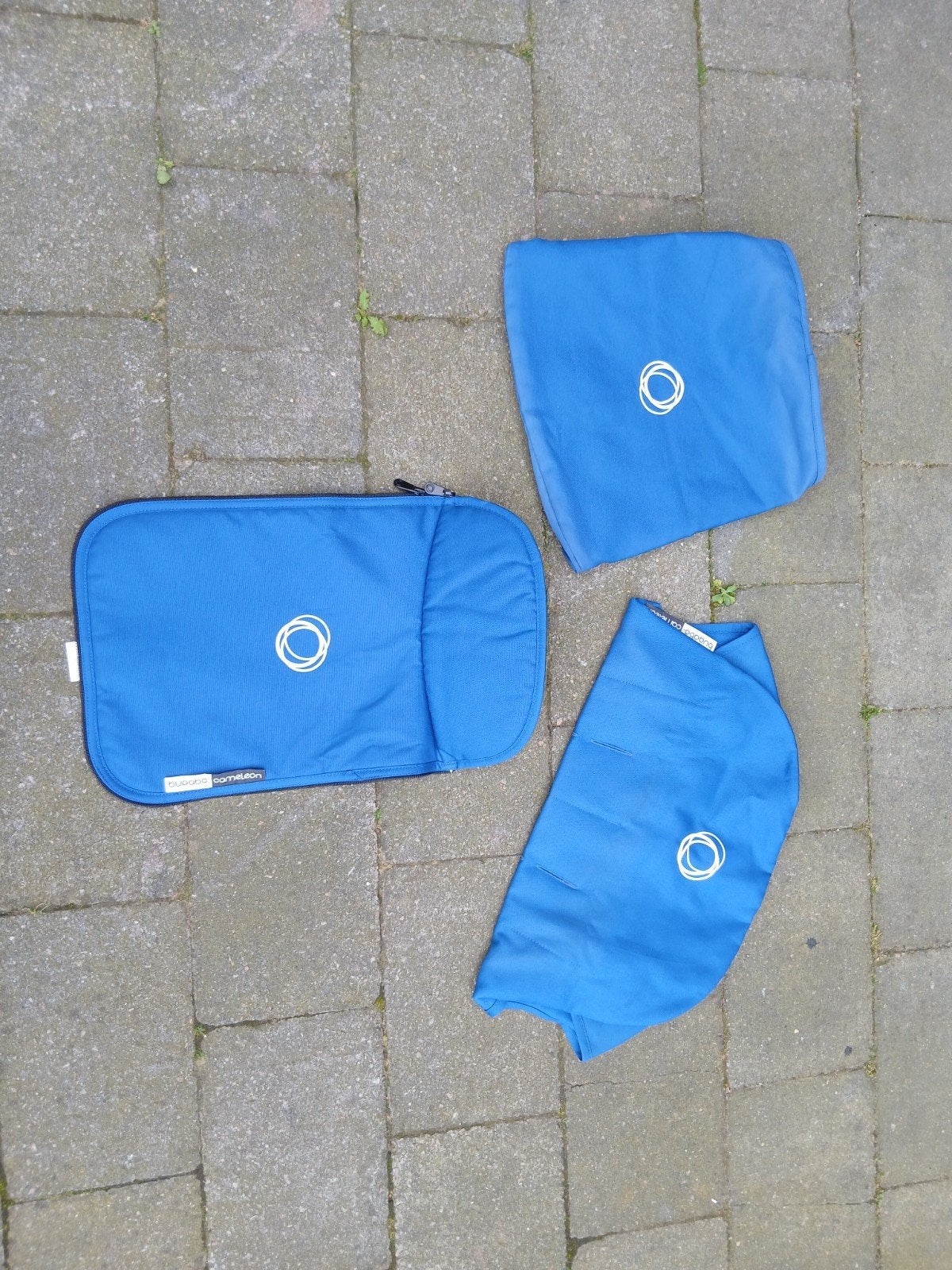 Blauwe accessoires voor Bugaboo Cameleon kinderwagen, Ophalen of Verzenden, Zonnekap