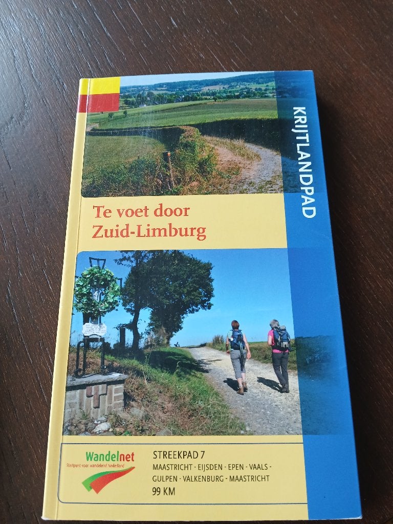 Wandelgids Krijtlandpad 6e druk 2021, Fiets- of Wandelgids, Europa, Ophalen of Verzenden, Wandelnet