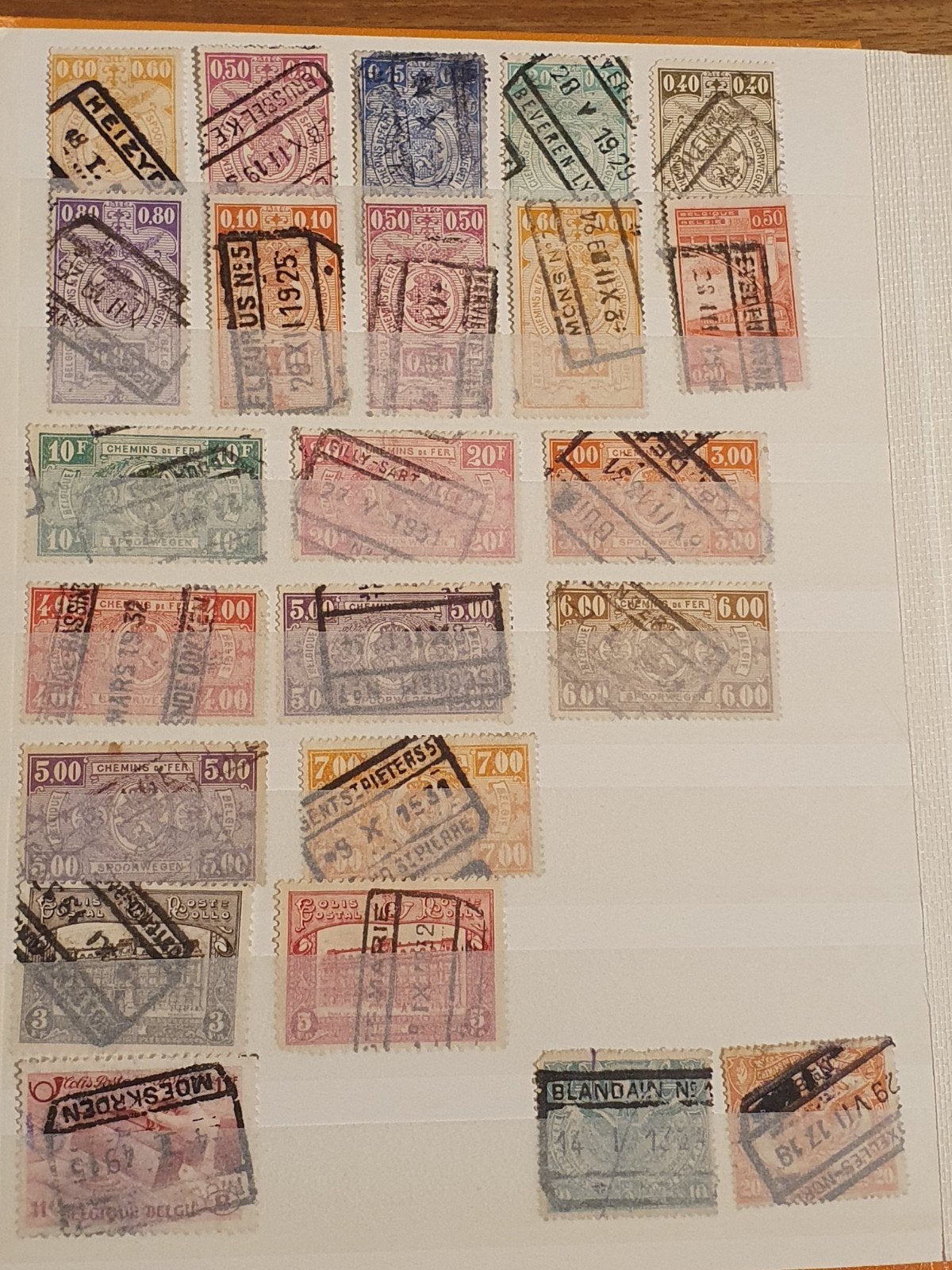 Belgische Spoorwegen Postzegels, Ophalen of Verzenden