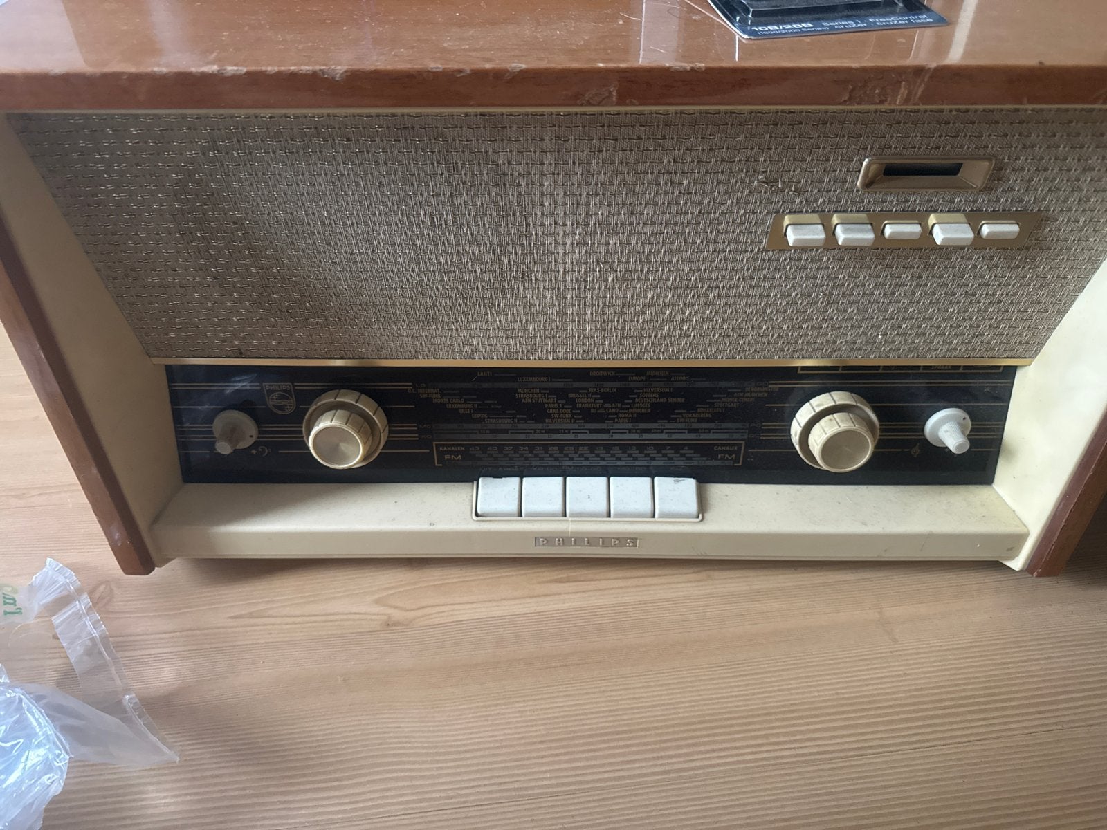 Vintage Philips Radio - Klassieke Buizenradio, Ophalen of Verzenden, Gebruikt, Radio