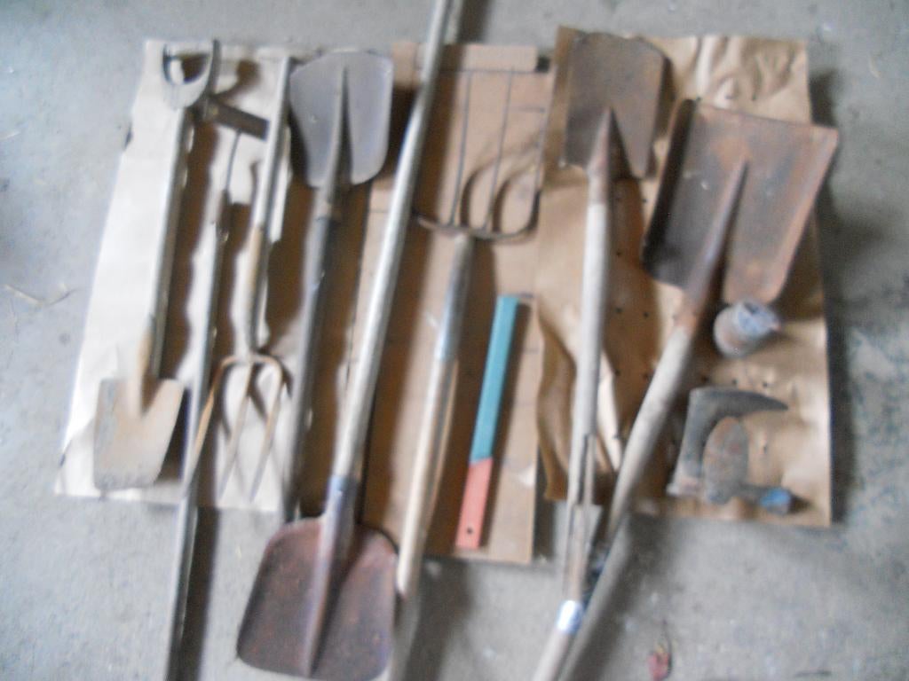 10 x oud boerenhandgereedschap, Antiek en Kunst, Ophalen