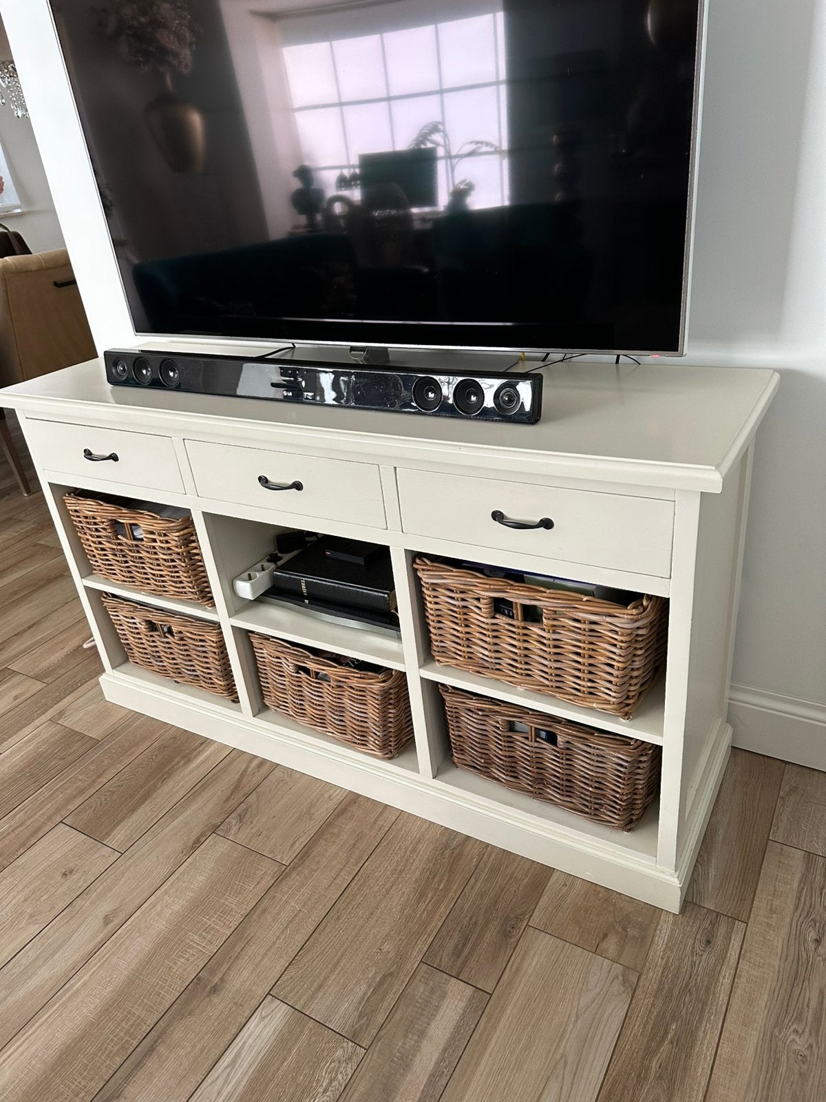 Tv dressoir, Ophalen, Gebruikt, 100 tot 150 cm, Landelijk