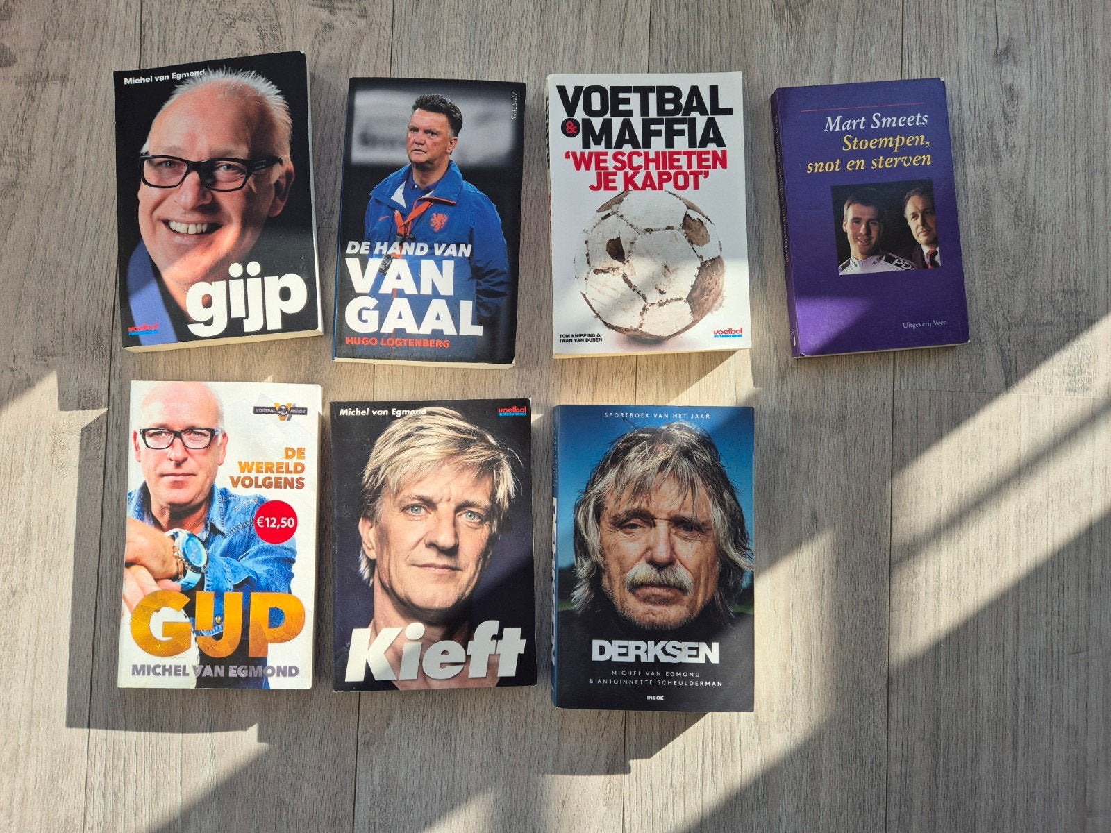 Voetbalboeken: Gijp, Van Gaal, Kieft, Derksen en meer, Ophalen of Verzenden, Gelezen, Balsport