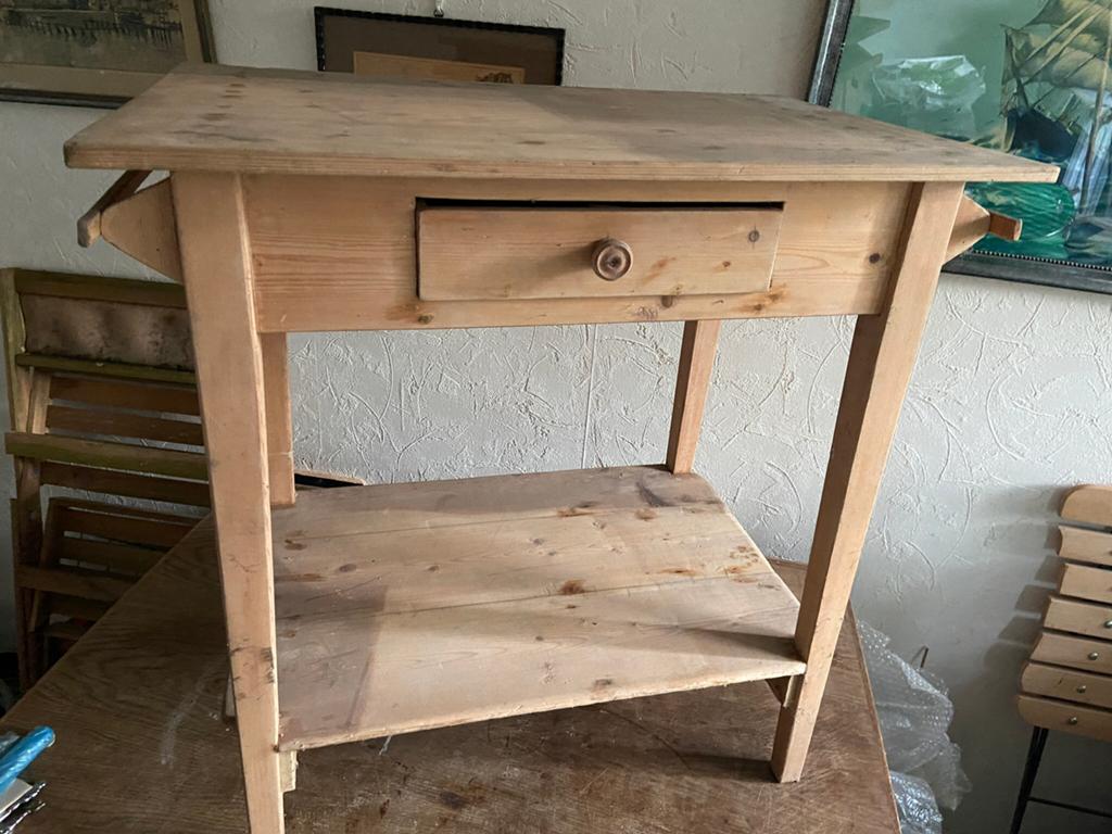 Werkbankje keuken werkbank bijzettafel, 50 tot 100 cm, Ophalen of Verzenden, Zo goed als nieuw, 25 tot 50 cm