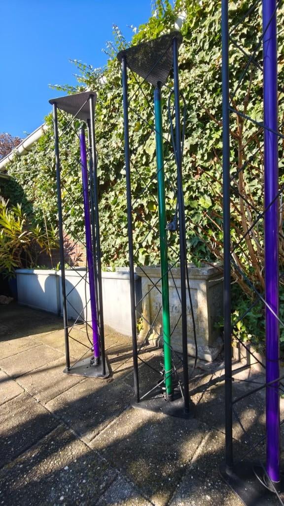 Neon lichtzuilen ijzeren frame., Ophalen, Zo goed als nieuw, Metaal, 100 tot 150 cm