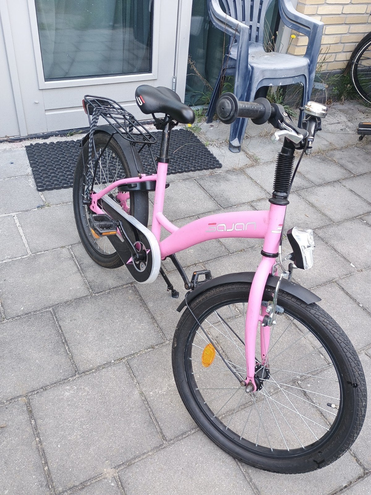 20 inch roze fiets meisjes, Ophalen of Verzenden, Gebruikt, 20 inch
