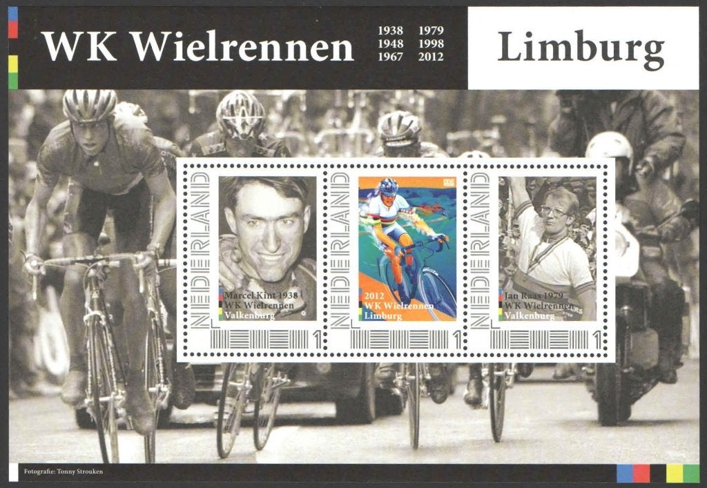 Postzegels WK Wielrennen Limburg, Ophalen of Verzenden, Na 1940, Postfris