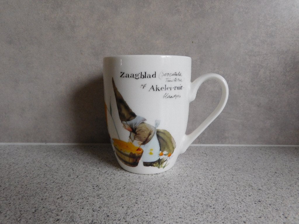 Mok 10,5x8 cm. nr. 2 David de Kabouter Rien Poortvliet, Huis en Inrichting, Keuken | Servies, Ophalen of Verzenden, Zo goed als nieuw