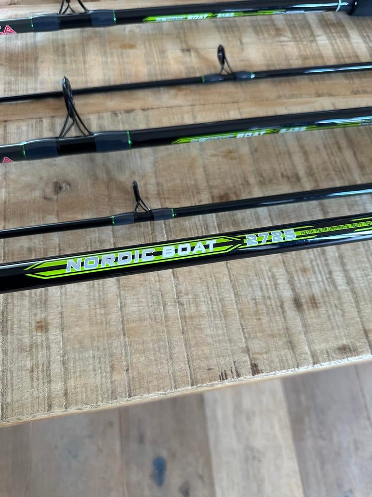 Nieuwe Arca Nordic boothengels + molens + lijn, div soorten, Watersport en Boten, Hengelsport | Zeevissen, Ophalen of Verzenden