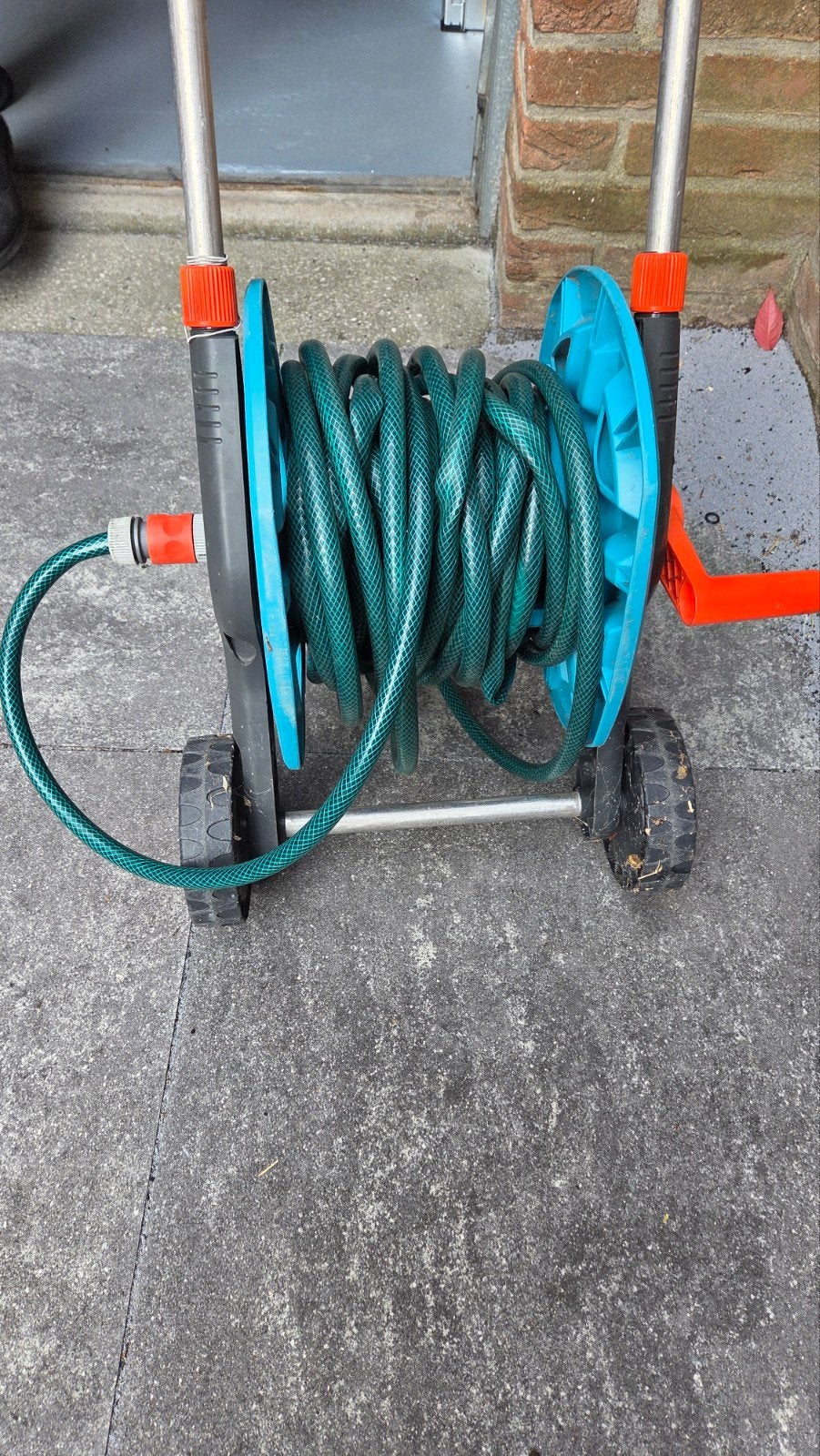 Gardena tuinslang met haspel, Tuin en Terras, Ophalen, Gebruikt, Tuinslanghaspel