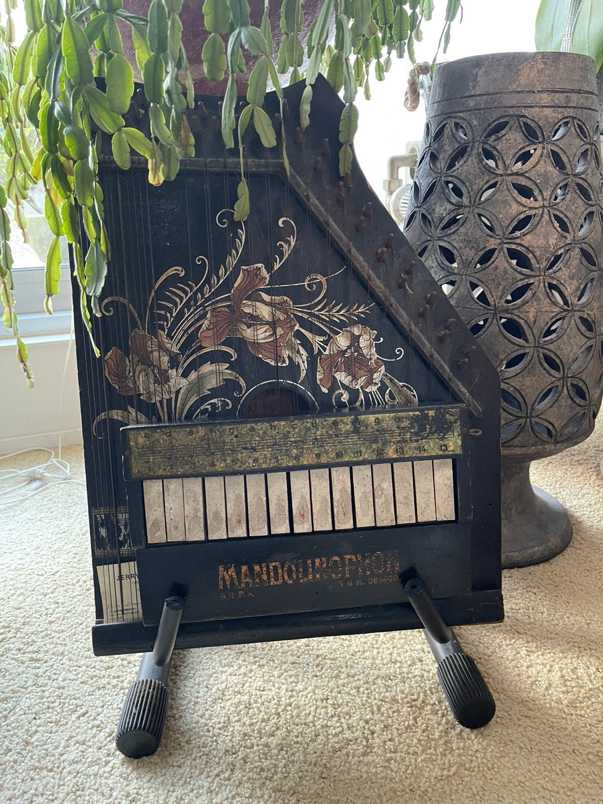 Mandolinophon autoharp citer, Ophalen, Gebruikt