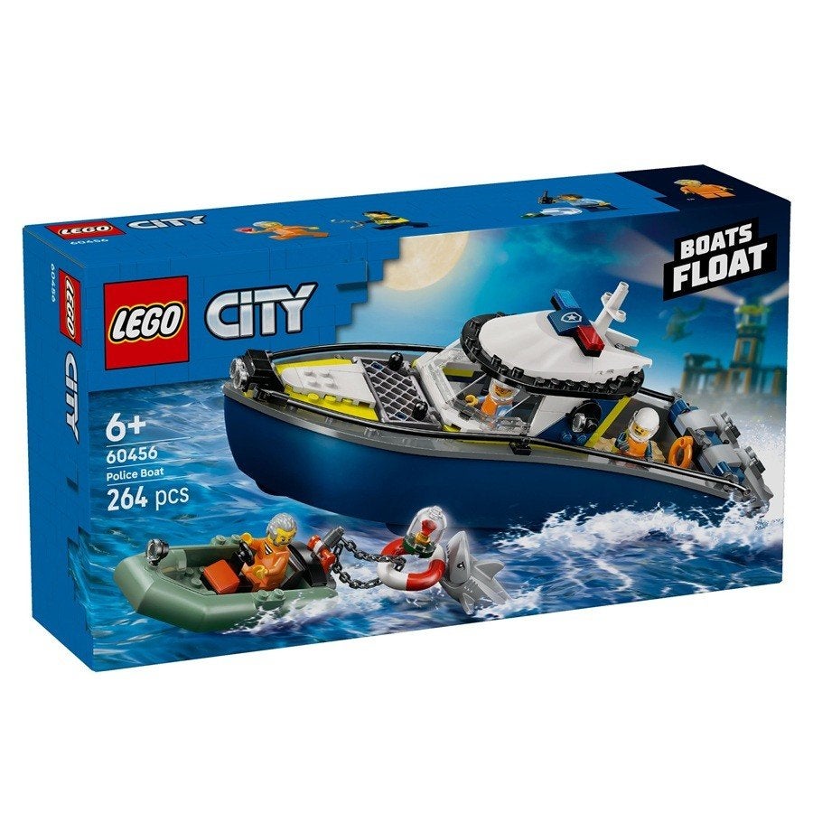 LEGO City 60456 Achtervolging met Politieboot * ’t LEGOhuis