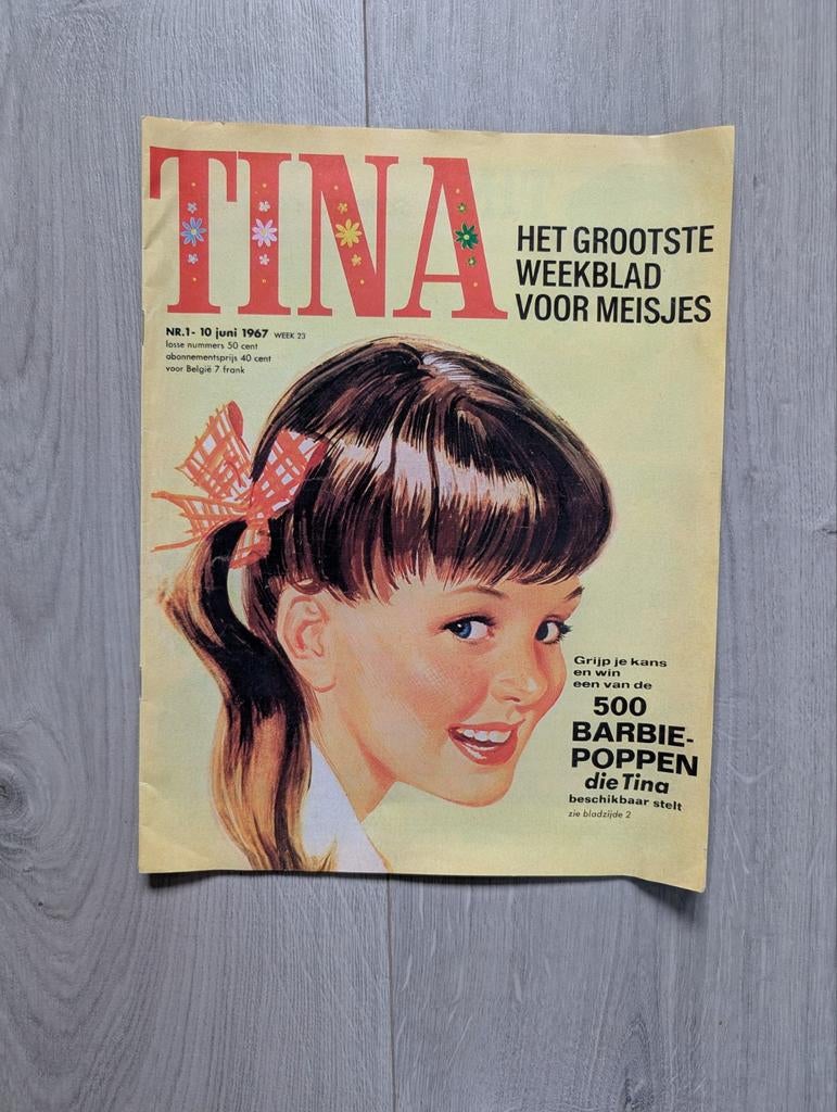 Tina Weekblad Nr. 1 - 10 juni 1967, Ophalen of Verzenden, Gelezen, Damesbladen
