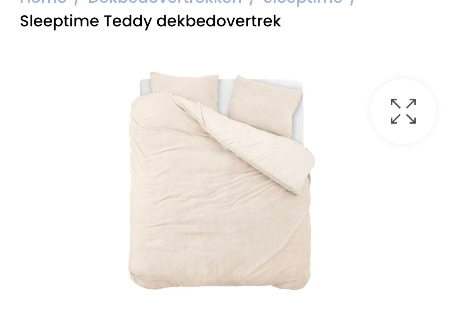 sleeptime teddy dekbedovertrek Wit, Gebruikt, Wit, Dekbedovertrek, Tweepersoons