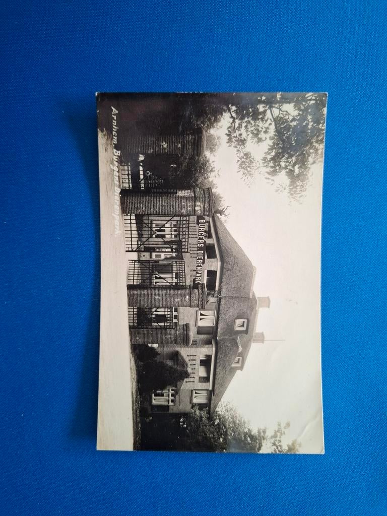 Fotokaart Arnhem Burgers Dierenpark 1933, Ophalen of Verzenden, 1920 tot 1940, Gelopen, Gelderland
