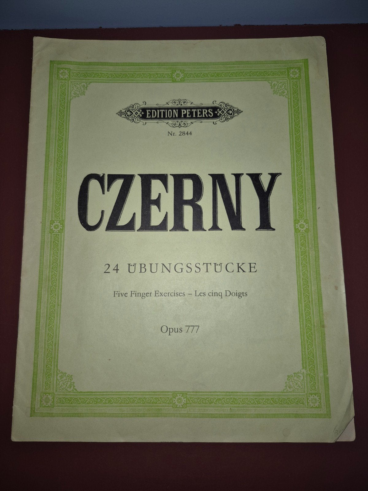 Czerny - 24 Übungsstücke Opus 777 - Pianomuziek, Gebruikt, Klassiek, Les of Cursus, Ophalen of Verzenden