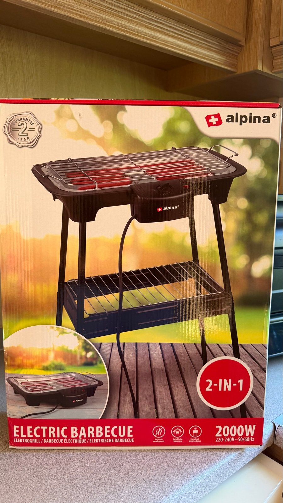 Eletrische BBQ grill, Ophalen, Nieuw