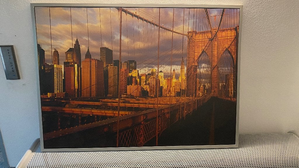Grote  Poster  Print Brooklyn Bridge New York, Ophalen, Gebruikt, 125 cm of meer, Foto of Poster