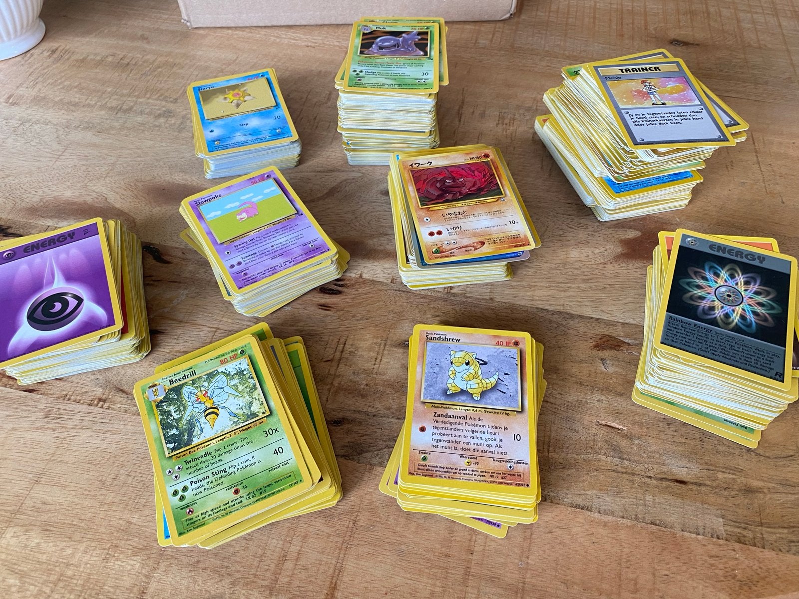840 Pokémon kaarten - Diverse talen en sets, Ophalen of Verzenden, Gebruikt, Meerdere kaarten