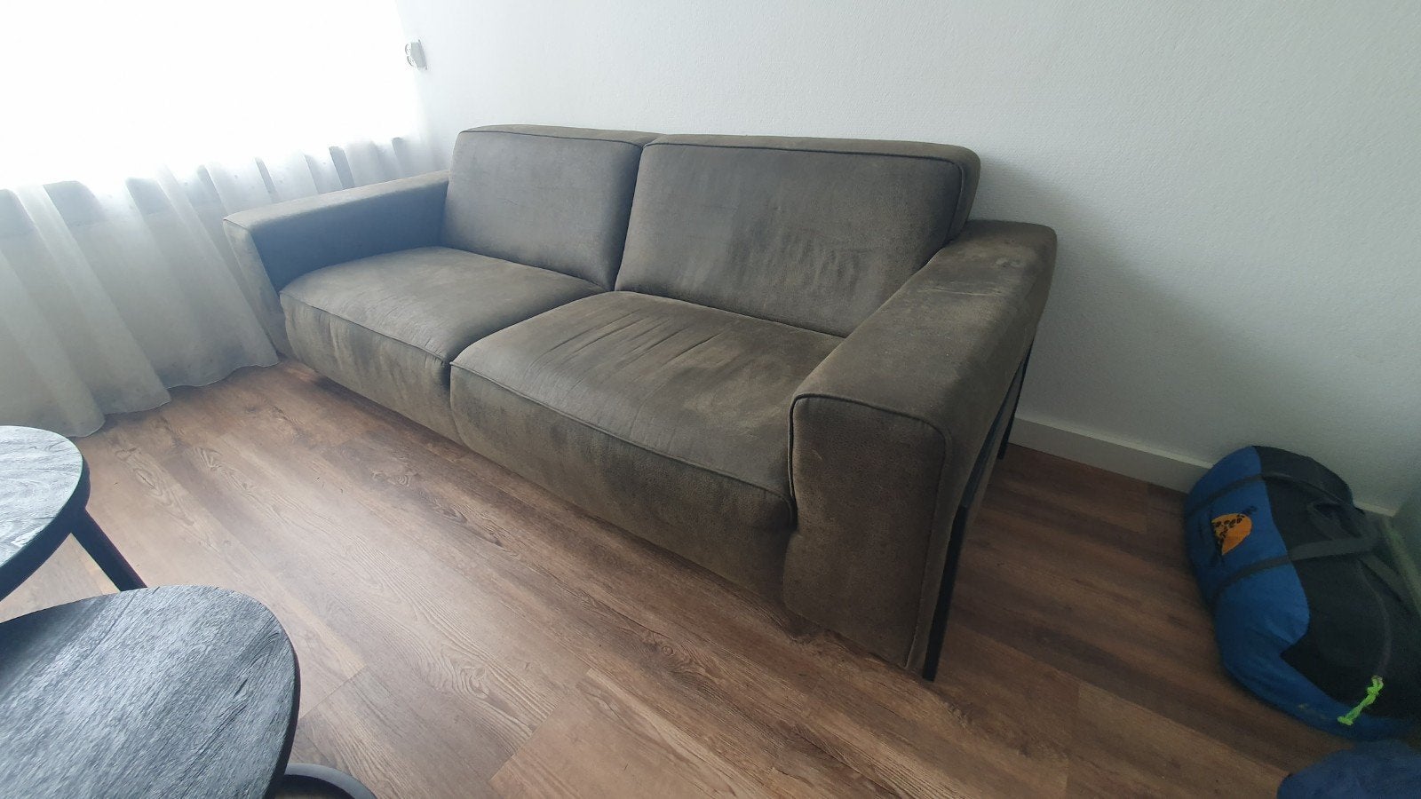 leuke leger groene 2,5 zits bank, Ophalen of Verzenden, Gebruikt