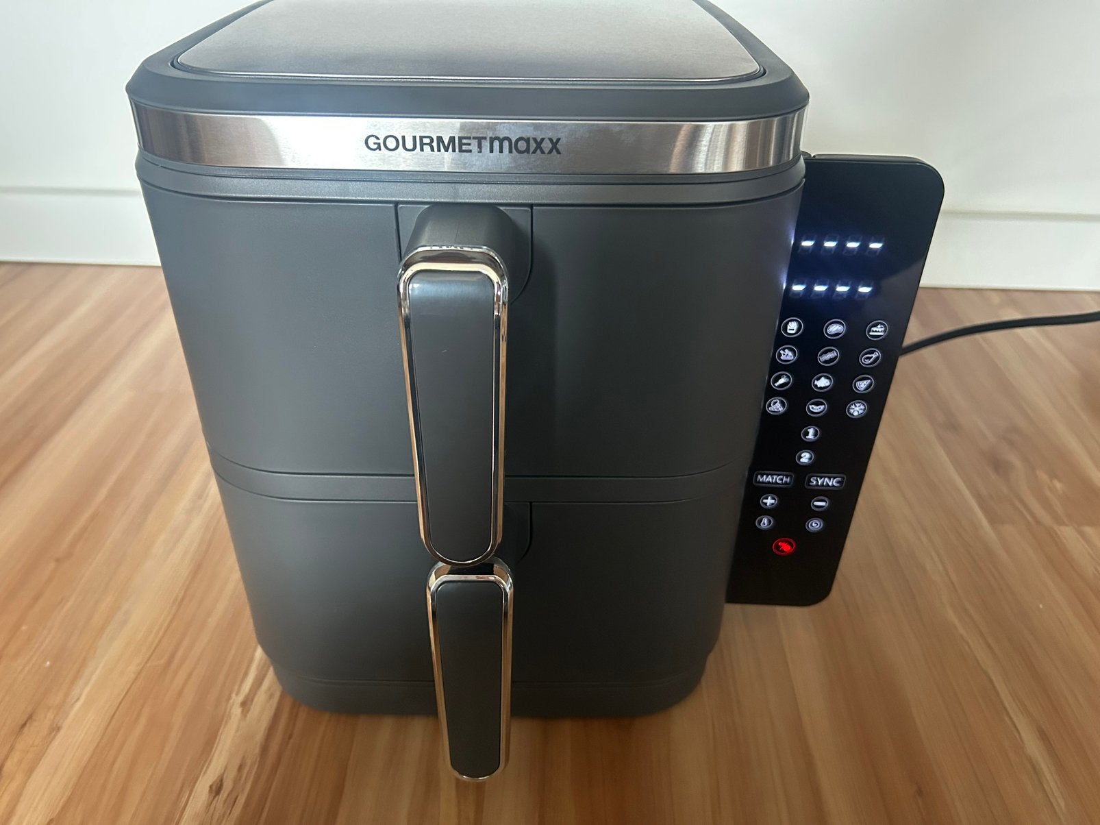 Gourmetmaxx Fry Up dubbele heteluchtfriteuse nieuw compleet, Ophalen of Verzenden, Nieuw, Airfryer XXL, 1500 gram of meer