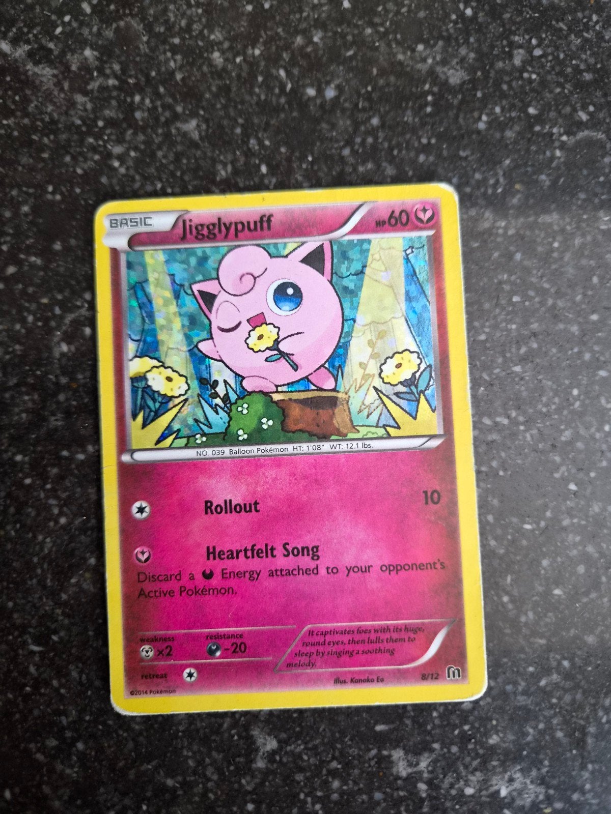 Jigglypuff Pokémon kaart (McDonald's promo), Ophalen of Verzenden, Zo goed als nieuw, Losse kaart