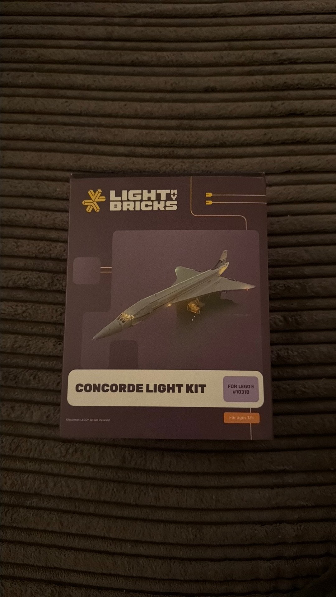 Light my bricks Concorde light kit, Ophalen of Verzenden, Nieuw, Accessoire, Lego
