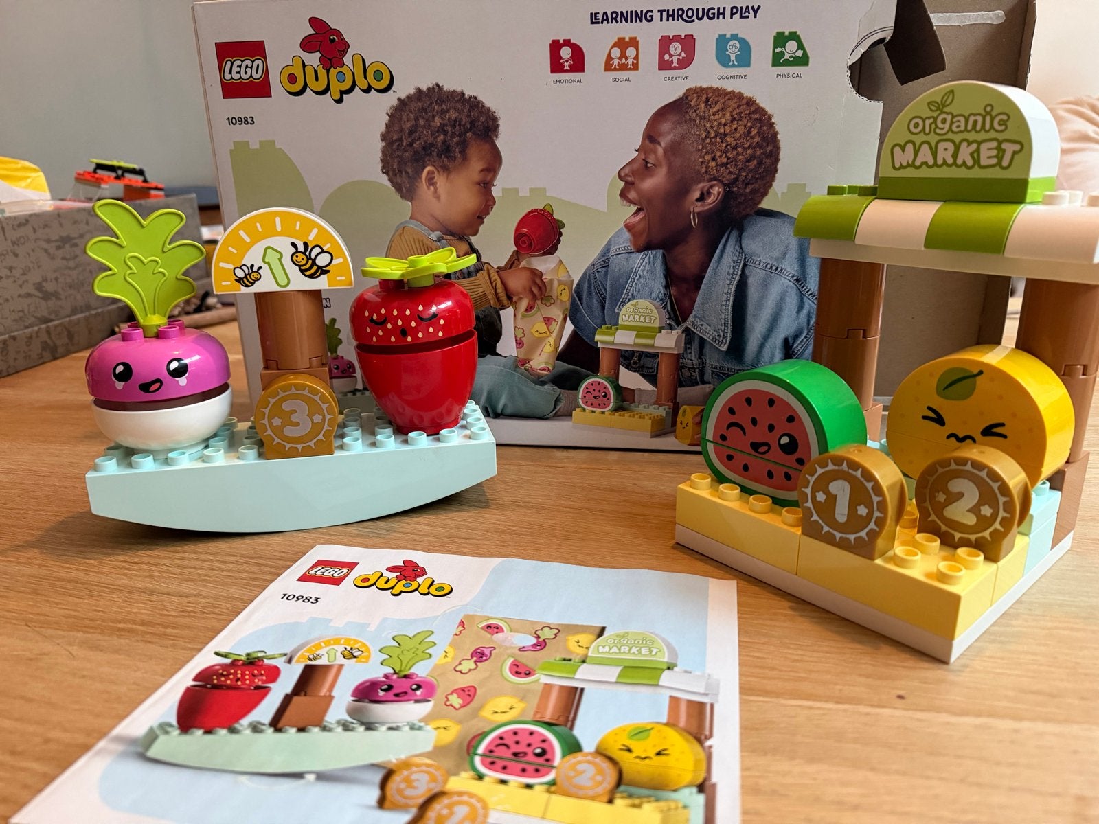 Lego Duplo 10983 Biologische Markt Complete Set, Ophalen, Zo goed als nieuw, Compleet, Duplo