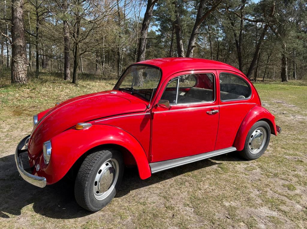 Volkswagen Kever 1200 1.2 1972 Rood, met onderhoudsboekje, Origineel Nederlands, 740 kg, Handgeschakeld, Particulier