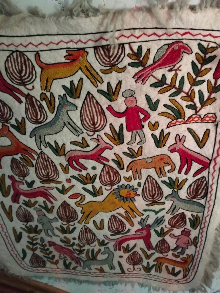 wandkleed india, Gebruikt, Oosters, Meerkleurig, Ophalen of Verzenden