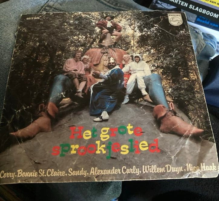 Het Grote Sprookjeslied - Philips 45 t.vinyl single Efteling, Verzamelen, Efteling, Ophalen of Verzenden, Gebruikt, Overige typen
