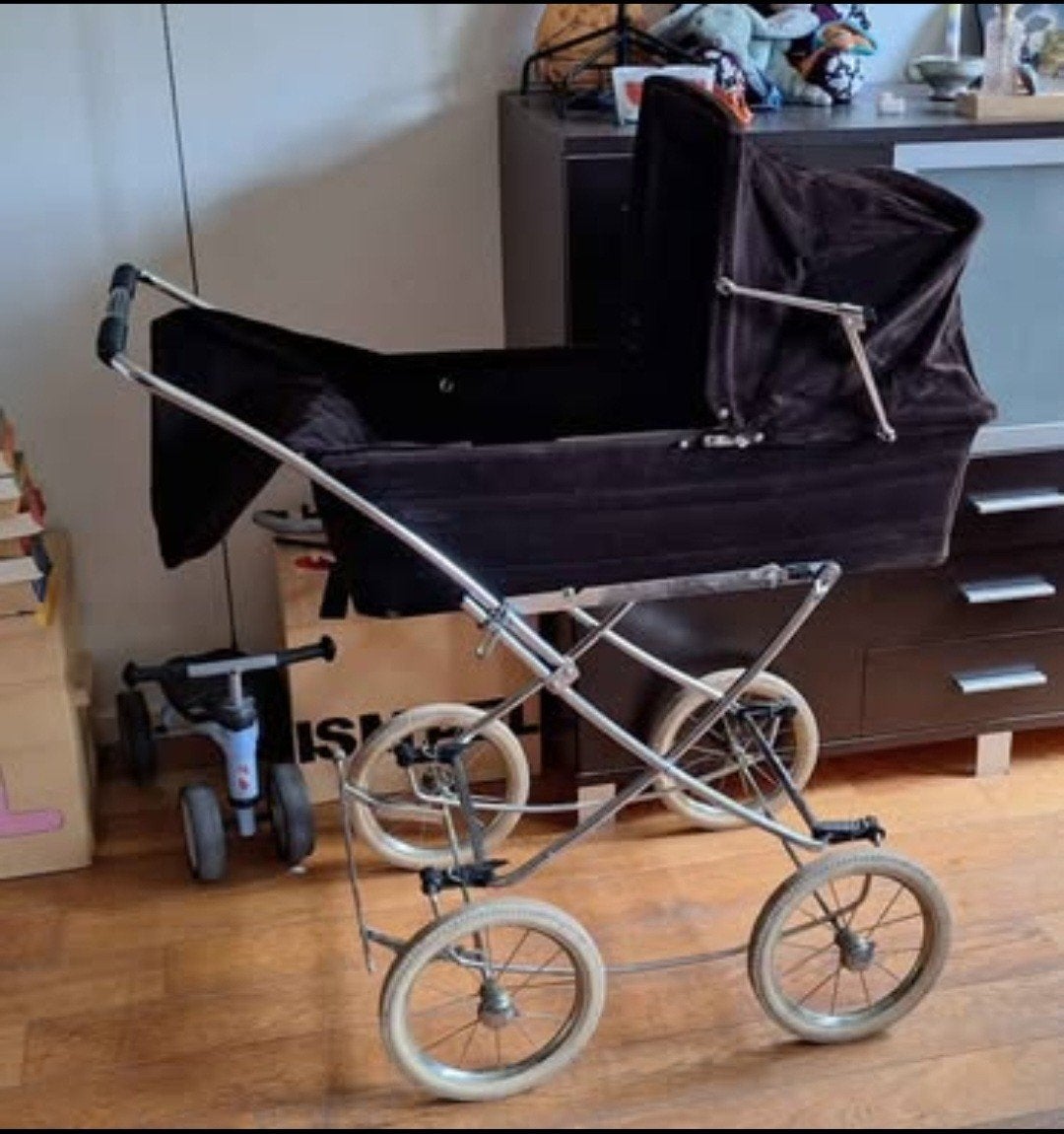 Vintage kinderwagen jaren 80, Gebruikt, Combiwagen, Met reiswieg, Ophalen