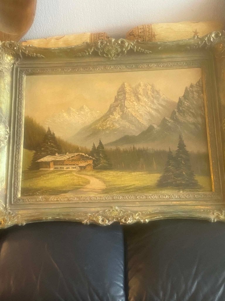 Antieke schilderij  D.Neumann, Antiek en Kunst, Kunst | Schilderijen | Klassiek, Ophalen, Stilleven, Olieverf, Gesigneerd