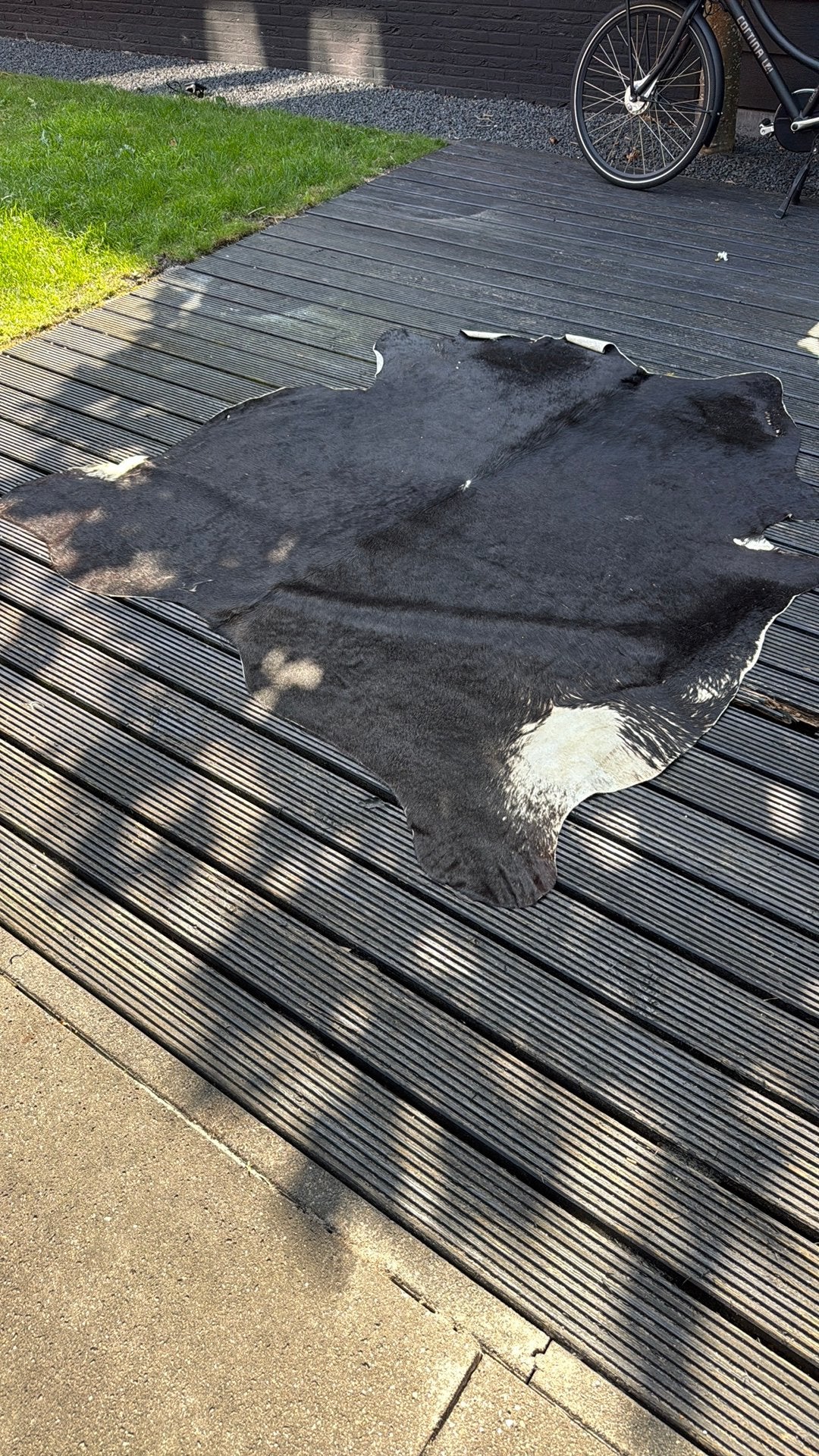 Koeienhuid koeienkleed, Huis en Inrichting, Stoffering | Tapijten en Kleden, 150 tot 200 cm, 200 cm of meer, Ophalen of Verzenden