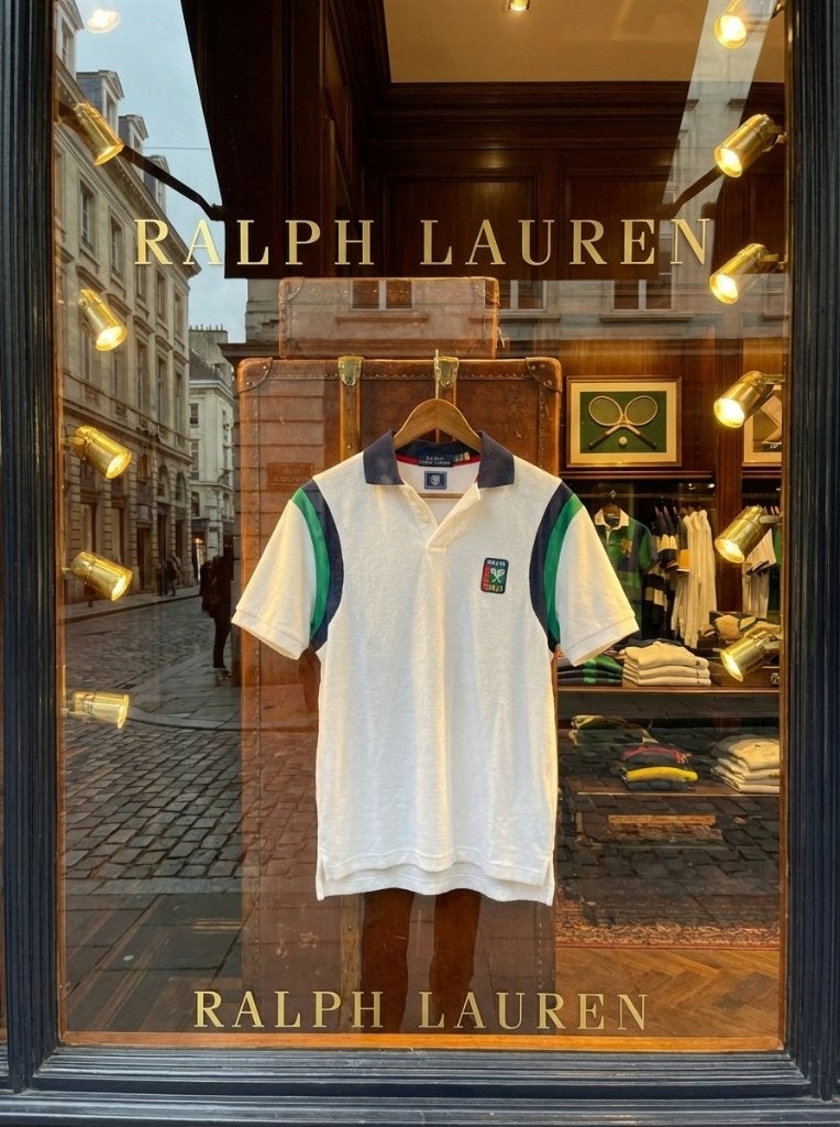 Wimbledon Polo Ralph Lauren Medium z.g.a.n., Kleding | Heren, Wit, Ralph Lauren, Zo goed als nieuw, Verzenden