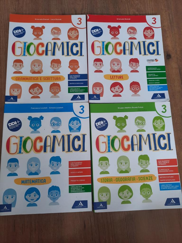 Giocamici Italiaanse schoolboeken set - Diverse vakken, Boeken, Schoolboeken, Gelezen, Overige vakken, Ophalen of Verzenden, Emanuela Bramati, Francesca Locatelli e.a.