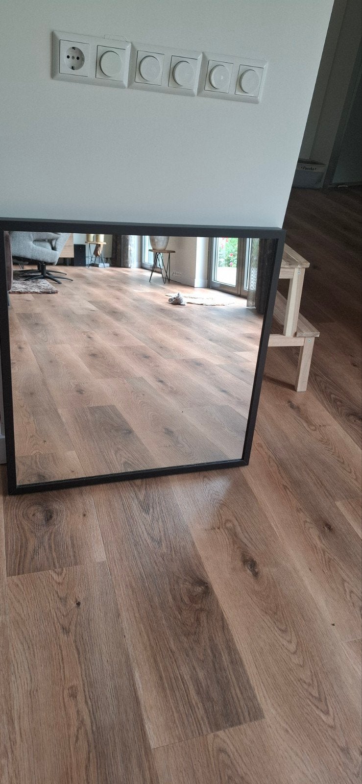 Vierkante spiegel te koop, Huis en Inrichting, Woonaccessoires | Spiegels, Zo goed als nieuw, 50 tot 75 cm, Minder dan 100 cm