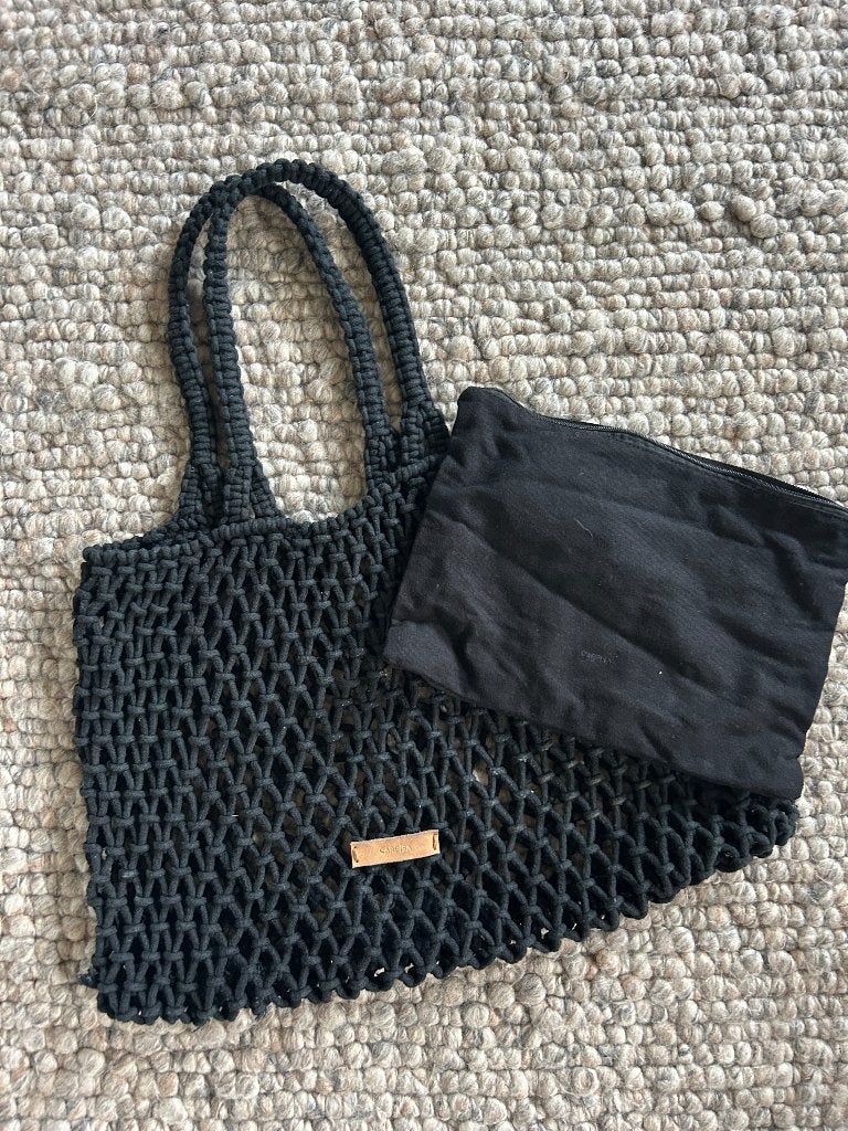 Leuke strand / boodschappen / tas gehaakt merk CARPISA, Ophalen of Verzenden, Shopper
