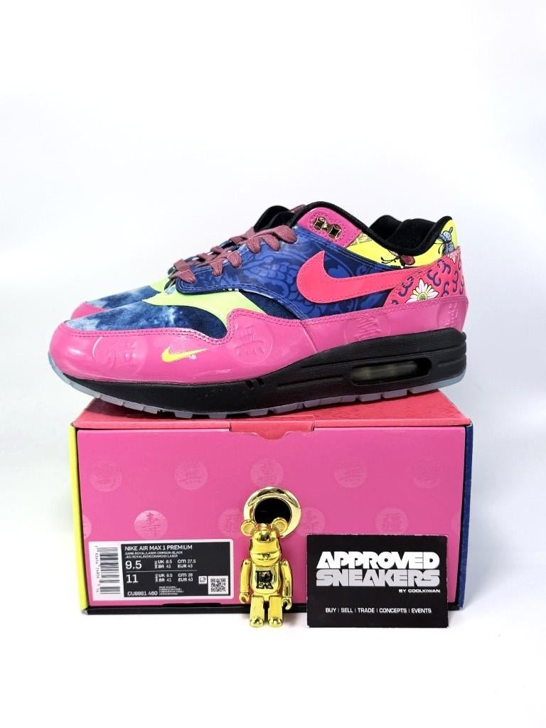 Nike Air Max 1 Chinese New Year Longevity (2020) US9.5 43, Overige kleuren, -, Verzenden, -