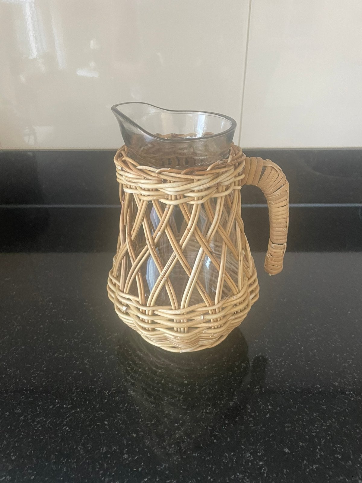 Riviera Maison rattan waterkan/ sapkan, Ophalen of Verzenden, Zo goed als nieuw