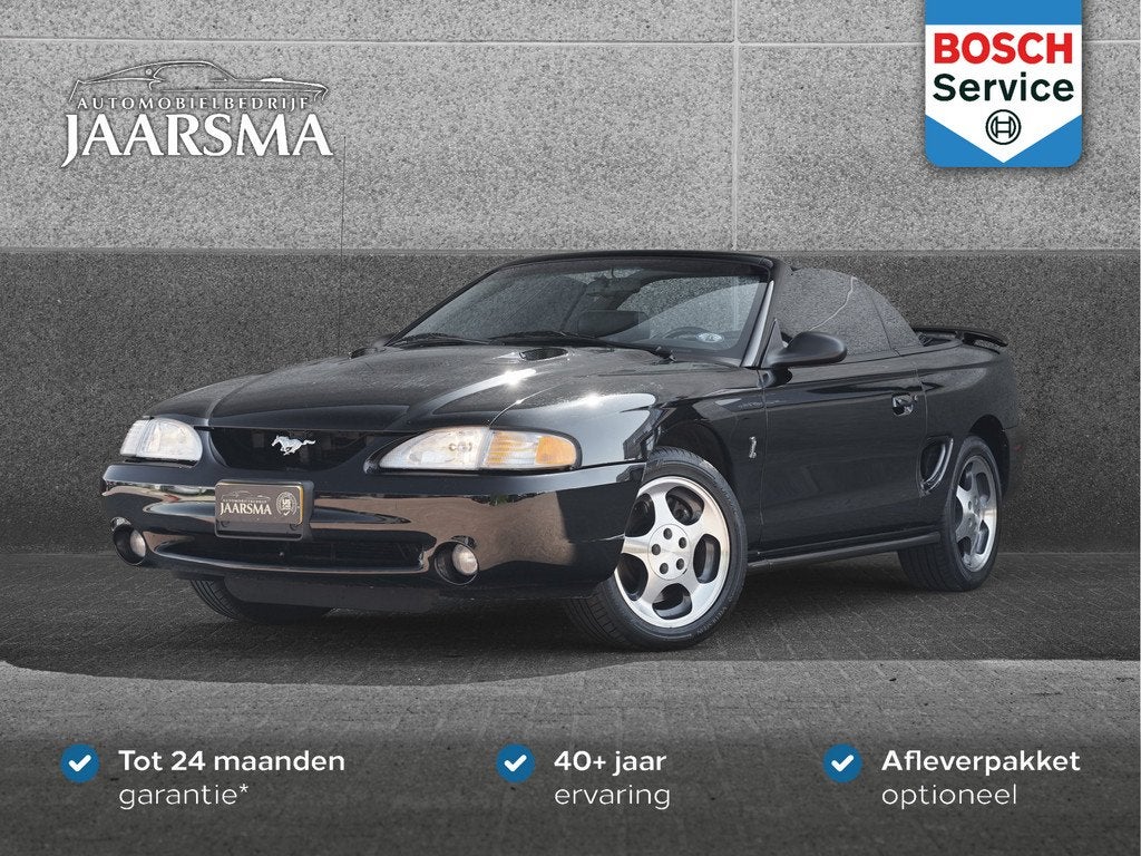 Ford SVT Mustang Cobra 4.6L V8 DOHC |Handgeschakeld |Elektri, Zwart, Cabriolet, 4 stoelen, Zwart